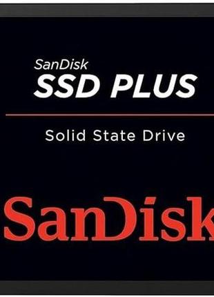 Цифровой накопитель sandisk ssd plus 240 гб sata iii 2,5-дюймовый ssd внутренний, до 530 мб/с, черный