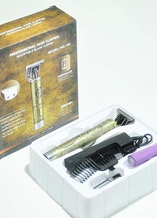 Безпровідна професійна машинка для стрижки ukc hair clipper ws-t992 фото