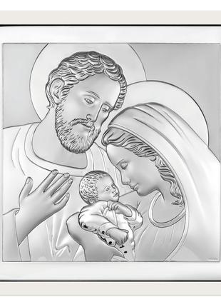 Ікона срібна beltrami свята родина (10x10 см.) (6435/2w)