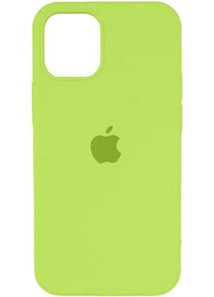 Чохол для смартфона silicone full case aa open cam for apple iphone 16 pro 24,shiny green