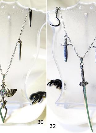 Намисто  з червоним серцем, готика 7