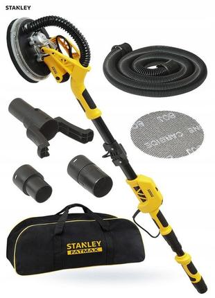 Шліфмашина для стін і стель жираф stanley 750вт +led