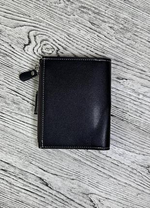 Мужской кошелёк портмоне материал искусственная кожа с надписью  цвет черный5 фото