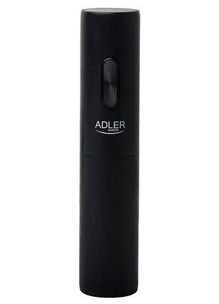 Штопор, открывалка для вина adler ad 4509 (резак для фольги, для винных пробок 20-24 мм, черная)