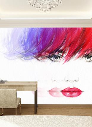 3d фотообои "лицо девушки"