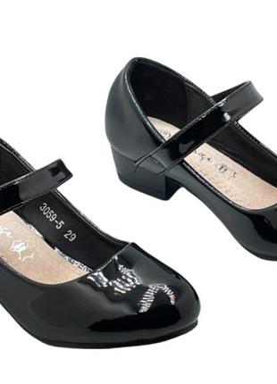 Туфлі для дівчаток luszi 3059-45/32 чорні 32 розмір