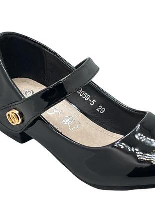 Туфли для девочек luszi 3059-45/31 черный 31 размер3 фото
