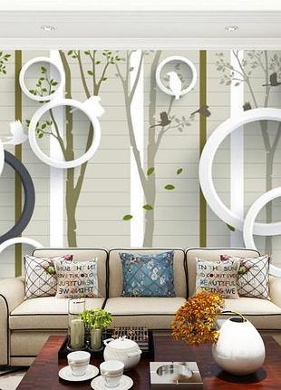 3d фотошпалери "села, круги"