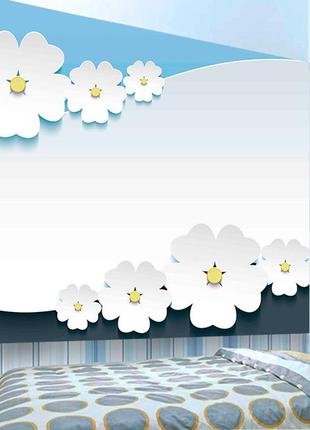 3d фотообои "белые цветы"