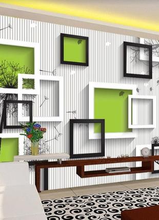 3d фотообои "цветная геометрия"