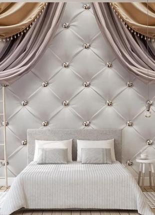 3d фотошпалери "золоті штори"