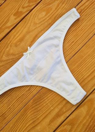 Трусики стрінги, розмір xs, колір білий