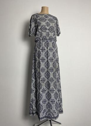 Летнее платье макси штапель натуральная ткань1 фото