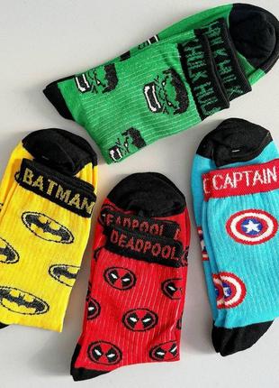 Комплект женских высоких носков 4 пары 36-41 р.