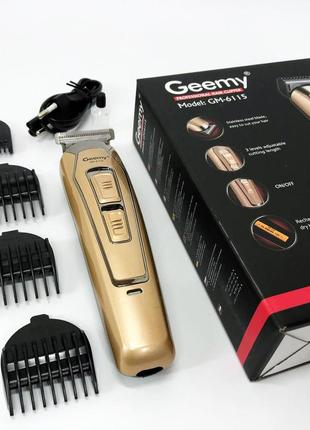 Тример бездротовий gemei gm-6115 / машинка чоловіча для гоління / бритва тример bl-557 для бороди
