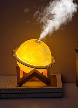 Зволожувач повітря на підставці з підсвічуванням місяць
