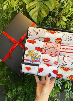 Подарочный бокс женских носков на 12 пар 36-41 г