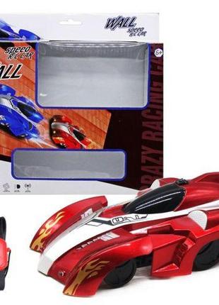 Уцінка. машинка-стінолаз "wall speed r/c car" (червона) реагує на браслет лиш на підлозі, а на стінці просто