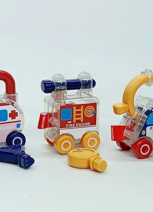 Ігровий набір логіка машинки «автомобільні пригоди» 3 штуки pl-724-25