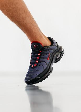 Мужские кроссовки nike air max plus tn black red 40-41-42-43-44-45