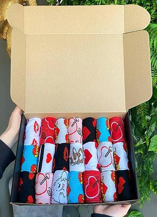 Великий бокс жіночих шкарпеток на 21 пару 36-41 р