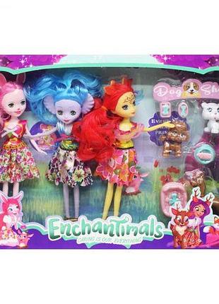 Уцінка. набір ляльок "enchantimals" - у однієї ляльки погано прикріплена голова, відходить від тулуба