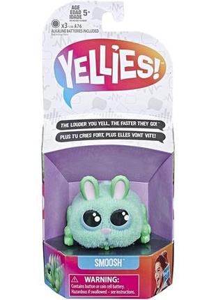 Интерактивная игрушка кролик смуш yellies smoosh voice-activated bunny pet hasbro e6145 оригинал зайчик2 фото