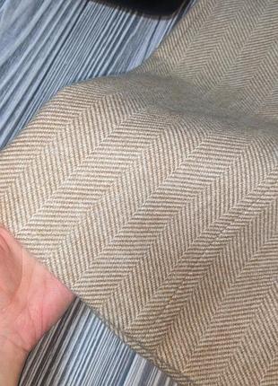 Бежево-белое пальто в зигзаг m&co #32515 фото