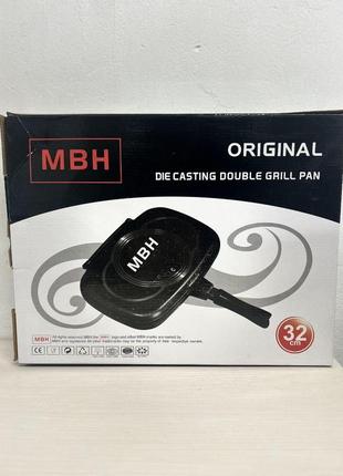 Подвійна сковорода-гриль double grill pan 32 см.3 фото