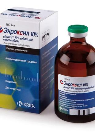 Енроксил 10% (енрофлоксацин) 100мл. словенія крка