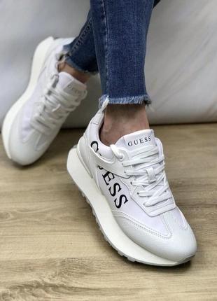 Кроссовки женские guess luchia white белые оригинал2 фото