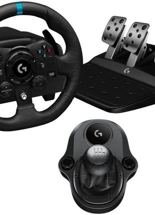 Ігровий руль logitech g923 se racing set wheel, pedals and shifter (pc/ps4/ps5) комплект 3 в 1