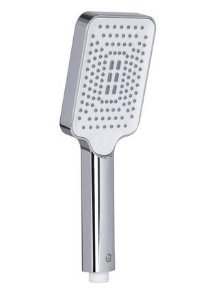 Лейка для ручного душа qtap rucni 245x95 мм прямоугольная qtruc125crm45779 chrome/white