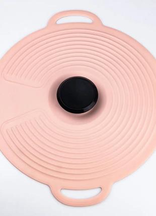 Многоразовая силиконовая крышка для кастрюли с ручками 27 х 23 см