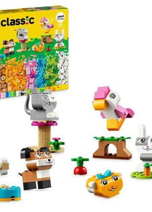 Конструктор лего классик креативные домашние животные lego classic 11034