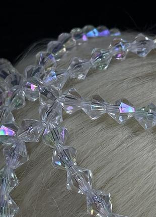 Шапочка шапка кроше из жемчужин бус бус бусин бусин украшение на голову для головы