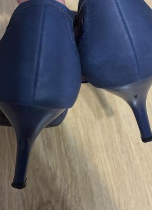 Сині туфлі човники розмір 384 фото