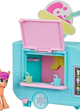 Игровой набор май лител пони санни старскаут минигрузовик для смузи my little pony smoothie truck 	f63396 фото