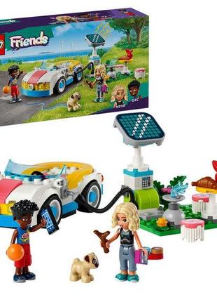 Конструктор лего френдс электромобиль и зарядное устройство lego friends 42609