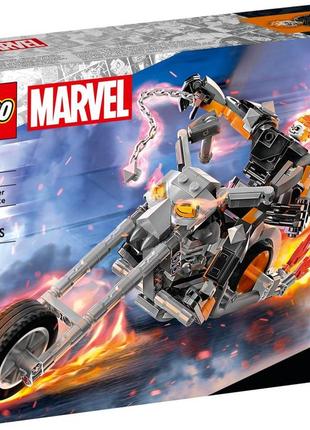 Лего супергерої марвел робот і мотоцикл примарного перегонника lego super heroes 76245