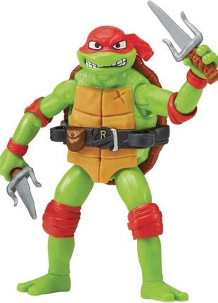 Игровая фигурка tmnt черепашки-ниндзя рафаэль с аксессуарами mutant mayhem raphael 83284