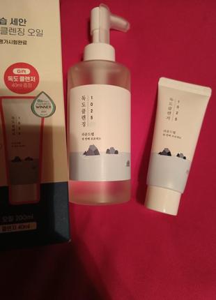 Round lab 1025 dokdo cleansing oil гидрофильное масло и пенка