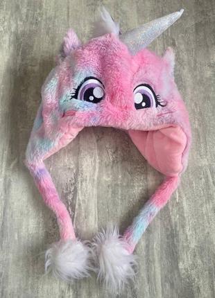 Шапка единорог пушистая y2k dollskill
