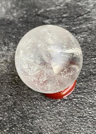 Куля сфера гірський кришталь натуральний сфера куля шар з гірського кришталю 43 мм