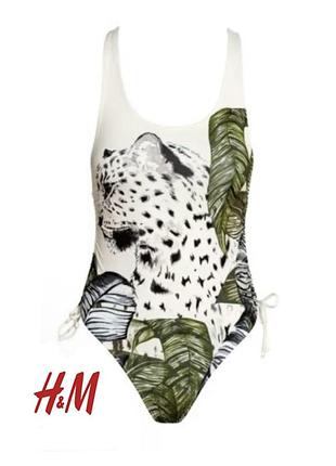 H&m секси xs/s моно купальник на затяжках