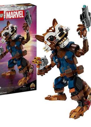 Конструктор лего марвел ракета та бебі грут lego marvel rocket  baby groot 76282