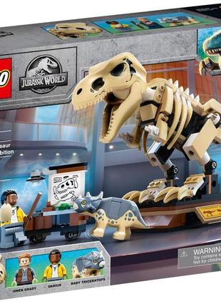 Конструктор лего lego jurassic world скелет тиранозавра на виставці 76940