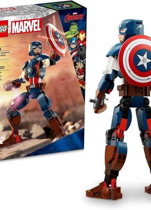 Лего супергерои марвел фигурка капитана америка lego super heroes marvel 76258