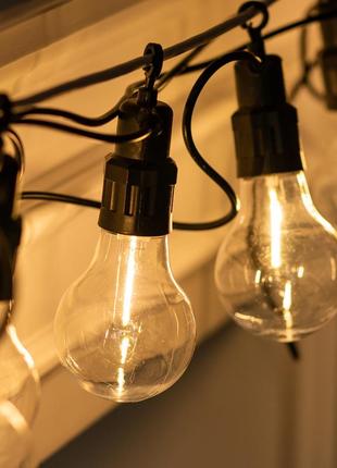 Гирлянда с круглыми лампочками гирлянда уличная 5 метров уличная гирлянда с большими лампами