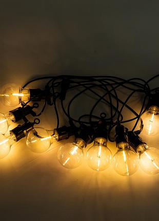 Гирлянда с круглыми лампочками гирлянда уличная 5 метров уличная гирлянда с большими лампами